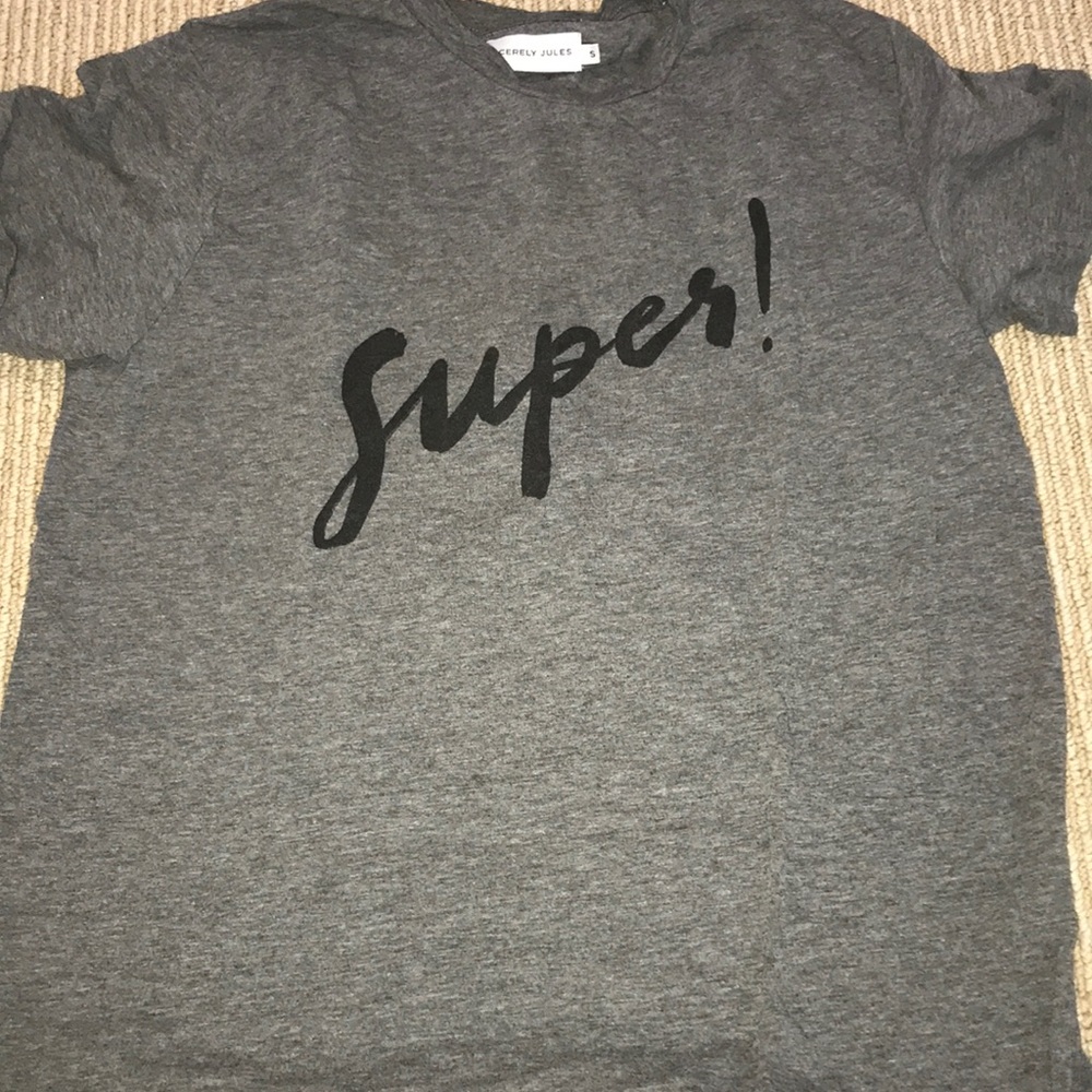 sincerely jules grey super tee